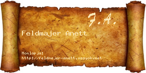 Feldmajer Anett névjegykártya
